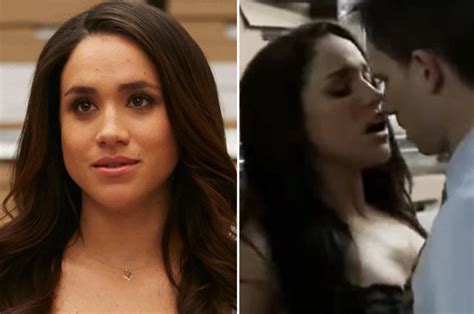 meghan markle nude naked|Meghan Markle strips NAKED in seductive Suits sex scene